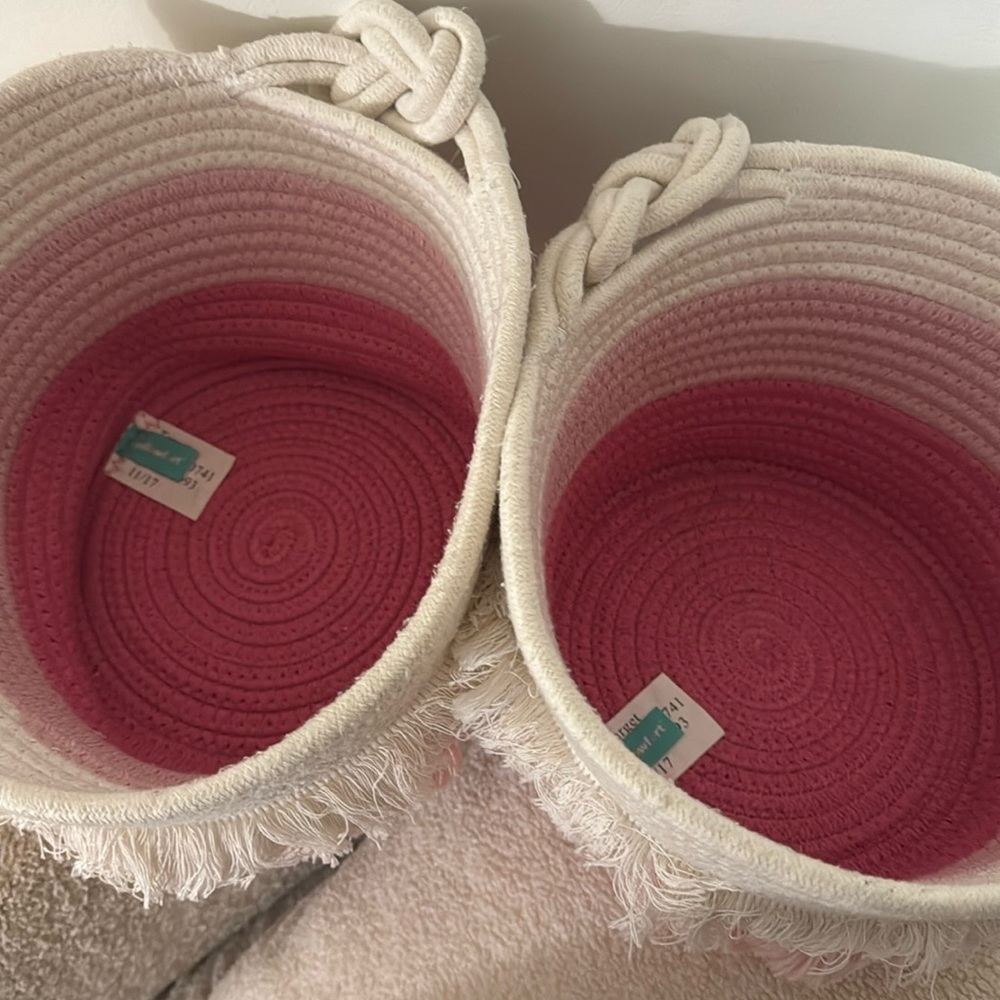 2 pillowfort target storage Baskets for nursery or girls room - Picture 3 of 3